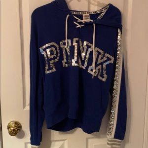 Royal Blue Pink hoodie